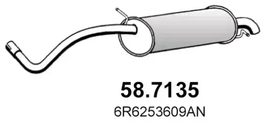 Endschalldämpfer ASSO 58.7135 Bild Endschalldämpfer ASSO 58.7135