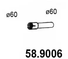 Abgasrohr hinten ASSO 58.9006 Bild Abgasrohr hinten ASSO 58.9006