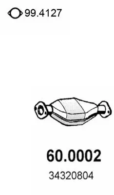 Katalysator vorne ASSO 60.0002