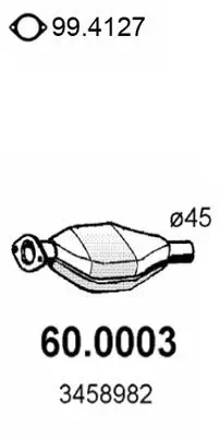 Katalysator vorne ASSO 60.0003