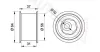 Umlenk-/Führungsrolle, Zahnriemen AUTEX 651440 Bild Umlenk-/Führungsrolle, Zahnriemen AUTEX 651440