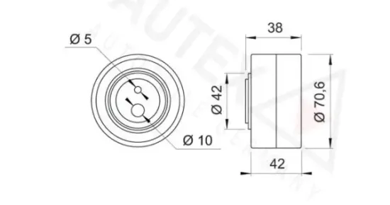 Spannrolle, Zahnriemen AUTEX 651538 Bild Spannrolle, Zahnriemen AUTEX 651538