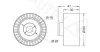 Umlenk-/Führungsrolle, Zahnriemen AUTEX 654089 Bild Umlenk-/Führungsrolle, Zahnriemen AUTEX 654089