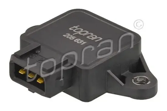 Sensor, Drosselklappenstellung Drosselklappengehäuse TOPRAN 205 631 Bild Sensor, Drosselklappenstellung Drosselklappengehäuse TOPRAN 205 631