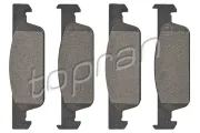 Bremsbelagsatz, Scheibenbremse Vorderachse TOPRAN 701 432