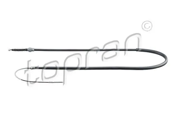 Seilzug, Feststellbremse hinten links hinten rechts TOPRAN 102 837