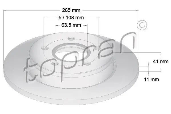 Bremsscheibe TOPRAN 302 332