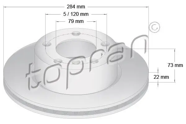 Bremsscheibe TOPRAN 501 900