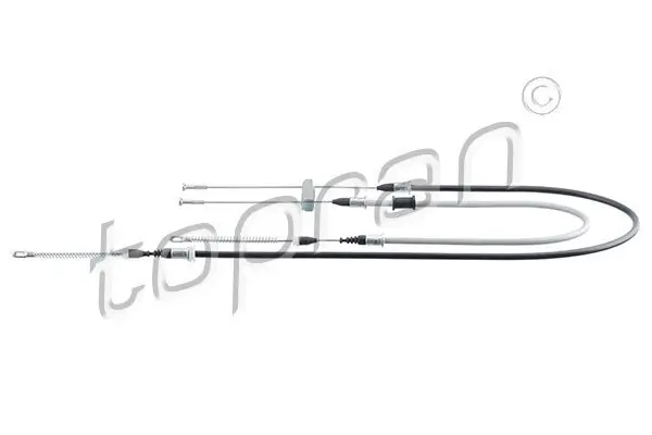 Seilzug, Feststellbremse hinten TOPRAN 200 864