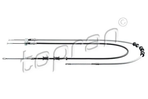 Seilzug, Feststellbremse Mitte TOPRAN 207 986