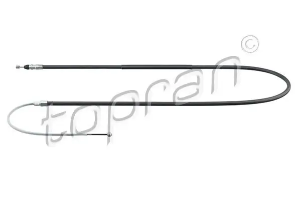 Seilzug, Feststellbremse hinten links TOPRAN 501 719