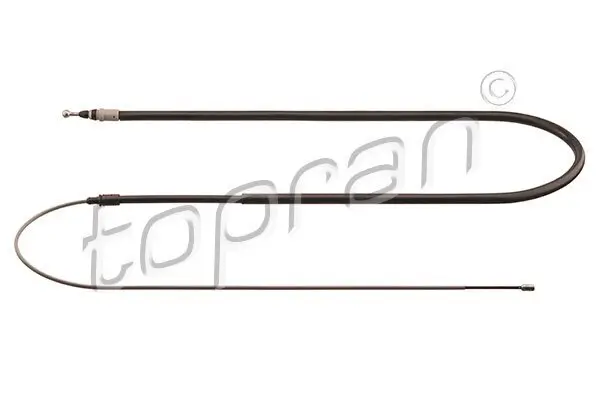 Seilzug, Feststellbremse vorne links hinten links TOPRAN 723 603