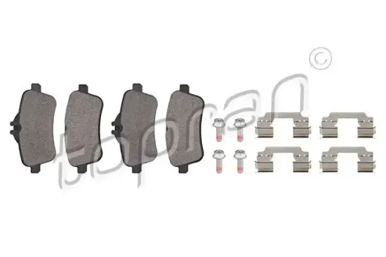 Bremsbelagsatz, Scheibenbremse Hinterachse TOPRAN 409 502 Bild Bremsbelagsatz, Scheibenbremse Hinterachse TOPRAN 409 502