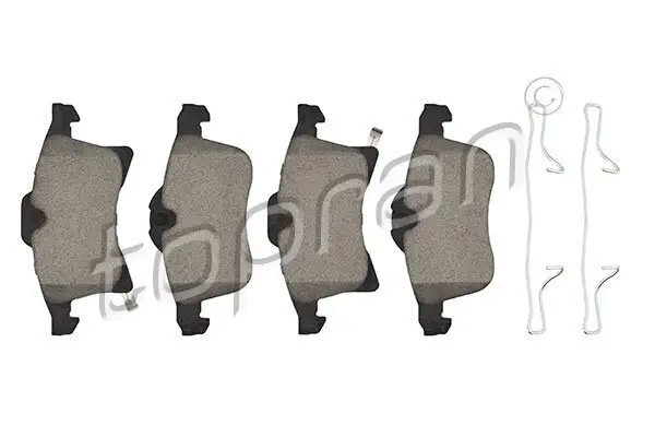 Bremsbelagsatz, Scheibenbremse Vorderachse TOPRAN 208 504
