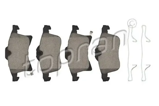 Bremsbelagsatz, Scheibenbremse Vorderachse TOPRAN 208 504 Bild Bremsbelagsatz, Scheibenbremse Vorderachse TOPRAN 208 504