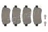 Bremsbelagsatz, Scheibenbremse Hinterachse TOPRAN 701 675