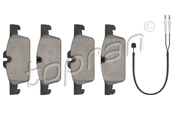 Bremsbelagsatz, Scheibenbremse Vorderachse TOPRAN 723 384