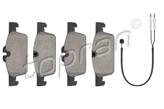 Bremsbelagsatz, Scheibenbremse Vorderachse TOPRAN 723 384 Bild Bremsbelagsatz, Scheibenbremse Vorderachse TOPRAN 723 384