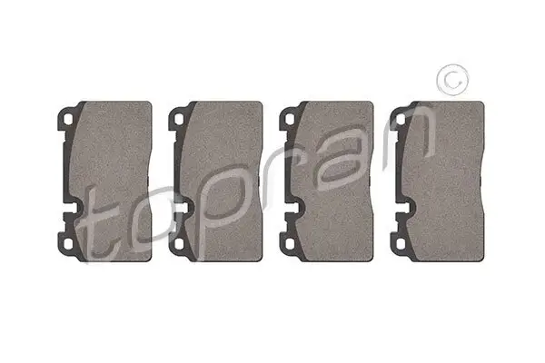 Bremsbelagsatz, Scheibenbremse Vorderachse TOPRAN 115 179