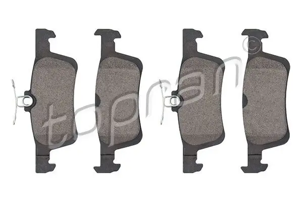 Bremsbelagsatz, Scheibenbremse Hinterachse TOPRAN 723 712