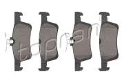 Bremsbelagsatz, Scheibenbremse Hinterachse TOPRAN 723 712