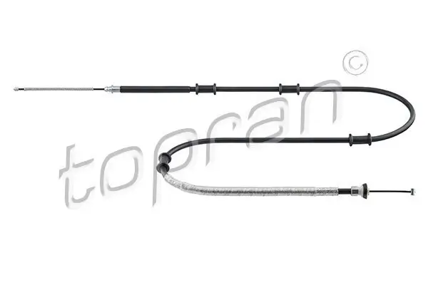 Seilzug, Feststellbremse hinten links hinten rechts TOPRAN 208 595
