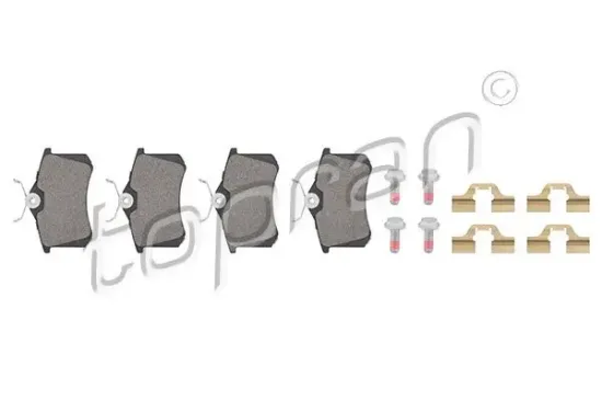 Bremsbelagsatz, Scheibenbremse Hinterachse TOPRAN 723 795 Bild Bremsbelagsatz, Scheibenbremse Hinterachse TOPRAN 723 795