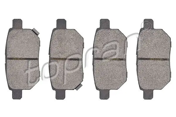 Bremsbelagsatz, Scheibenbremse Hinterachse TOPRAN 600 595