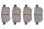 Bremsbelagsatz, Scheibenbremse Hinterachse TOPRAN 600 595