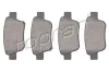 Bremsbelagsatz, Scheibenbremse Hinterachse TOPRAN 600 597