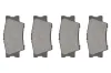Bremsbelagsatz, Scheibenbremse Hinterachse TOPRAN 600 611