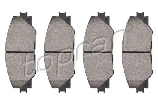 Bremsbelagsatz, Scheibenbremse Vorderachse TOPRAN 600 613 Bild Bremsbelagsatz, Scheibenbremse Vorderachse TOPRAN 600 613