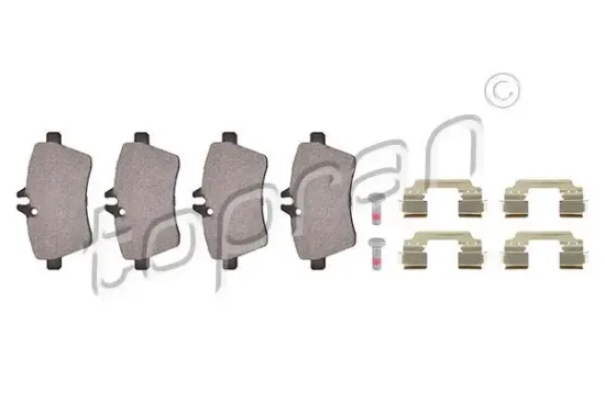 Bremsbelagsatz, Scheibenbremse Vorderachse TOPRAN 401 648 Bild Bremsbelagsatz, Scheibenbremse Vorderachse TOPRAN 401 648