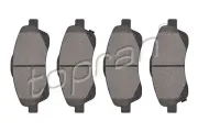 Bremsbelagsatz, Scheibenbremse Vorderachse TOPRAN 600 599