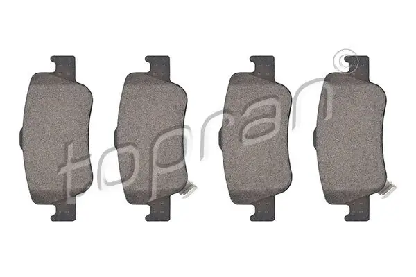 Bremsbelagsatz, Scheibenbremse Hinterachse TOPRAN 600 593