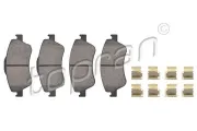 Bremsbelagsatz, Scheibenbremse Vorderachse TOPRAN 600 589