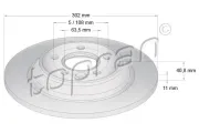 Bremsscheibe TOPRAN 600 647