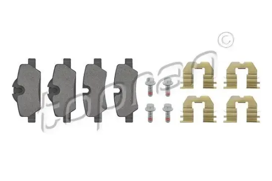Bremsbelagsatz, Scheibenbremse Hinterachse TOPRAN 503 072 Bild Bremsbelagsatz, Scheibenbremse Hinterachse TOPRAN 503 072