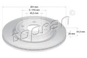 Bremsscheibe TOPRAN 206 859