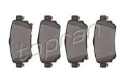Bremsbelagsatz, Scheibenbremse Hinterachse TOPRAN 702 003