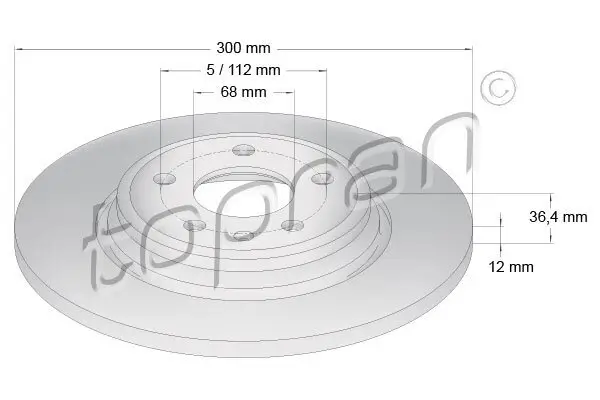 Bremsscheibe TOPRAN 631 154