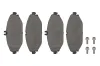 Bremsbelagsatz, Scheibenbremse Vorderachse TOPRAN 409 652
