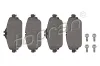 Bremsbelagsatz, Scheibenbremse Vorderachse TOPRAN 409 261
