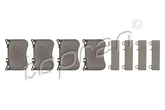 Bremsbelagsatz, Scheibenbremse Vorderachse TOPRAN 409 689 Bild Bremsbelagsatz, Scheibenbremse Vorderachse TOPRAN 409 689