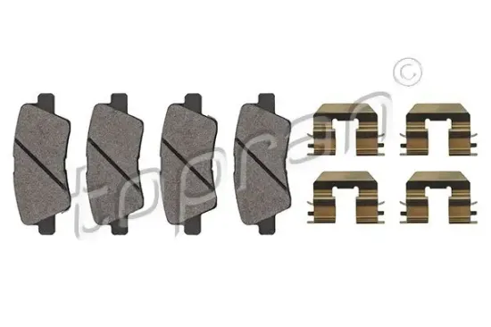 Bremsbelagsatz, Scheibenbremse Hinterachse TOPRAN 821 163 Bild Bremsbelagsatz, Scheibenbremse Hinterachse TOPRAN 821 163