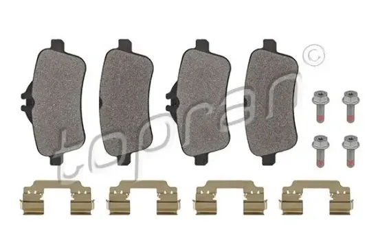 Bremsbelagsatz, Scheibenbremse Hinterachse TOPRAN 409 501 Bild Bremsbelagsatz, Scheibenbremse Hinterachse TOPRAN 409 501