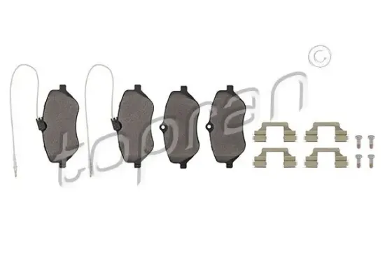 Bremsbelagsatz, Scheibenbremse Vorderachse TOPRAN 723 267 Bild Bremsbelagsatz, Scheibenbremse Vorderachse TOPRAN 723 267
