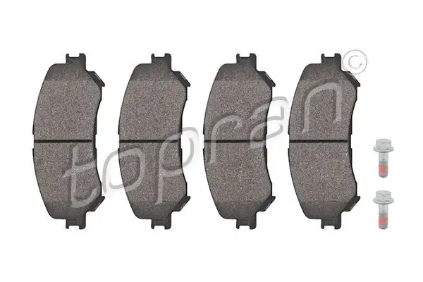 Bremsbelagsatz, Scheibenbremse Vorderachse TOPRAN 624 503