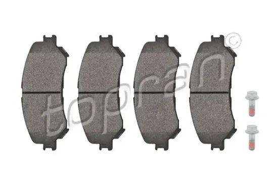 Bremsbelagsatz, Scheibenbremse Vorderachse TOPRAN 624 503 Bild Bremsbelagsatz, Scheibenbremse Vorderachse TOPRAN 624 503