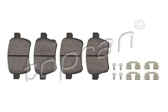 Bremsbelagsatz, Scheibenbremse Hinterachse TOPRAN 208 805 Bild Bremsbelagsatz, Scheibenbremse Hinterachse TOPRAN 208 805